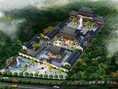 昆明寺院古建规划设计-药师禅寺